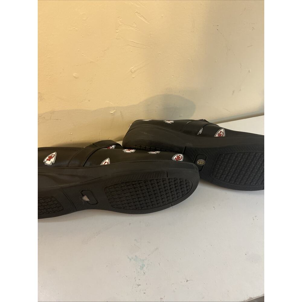 Kansas City Chiefs Shoes Black Work Clogs Cuce Women’s Size 9 - Picture 6 of 6